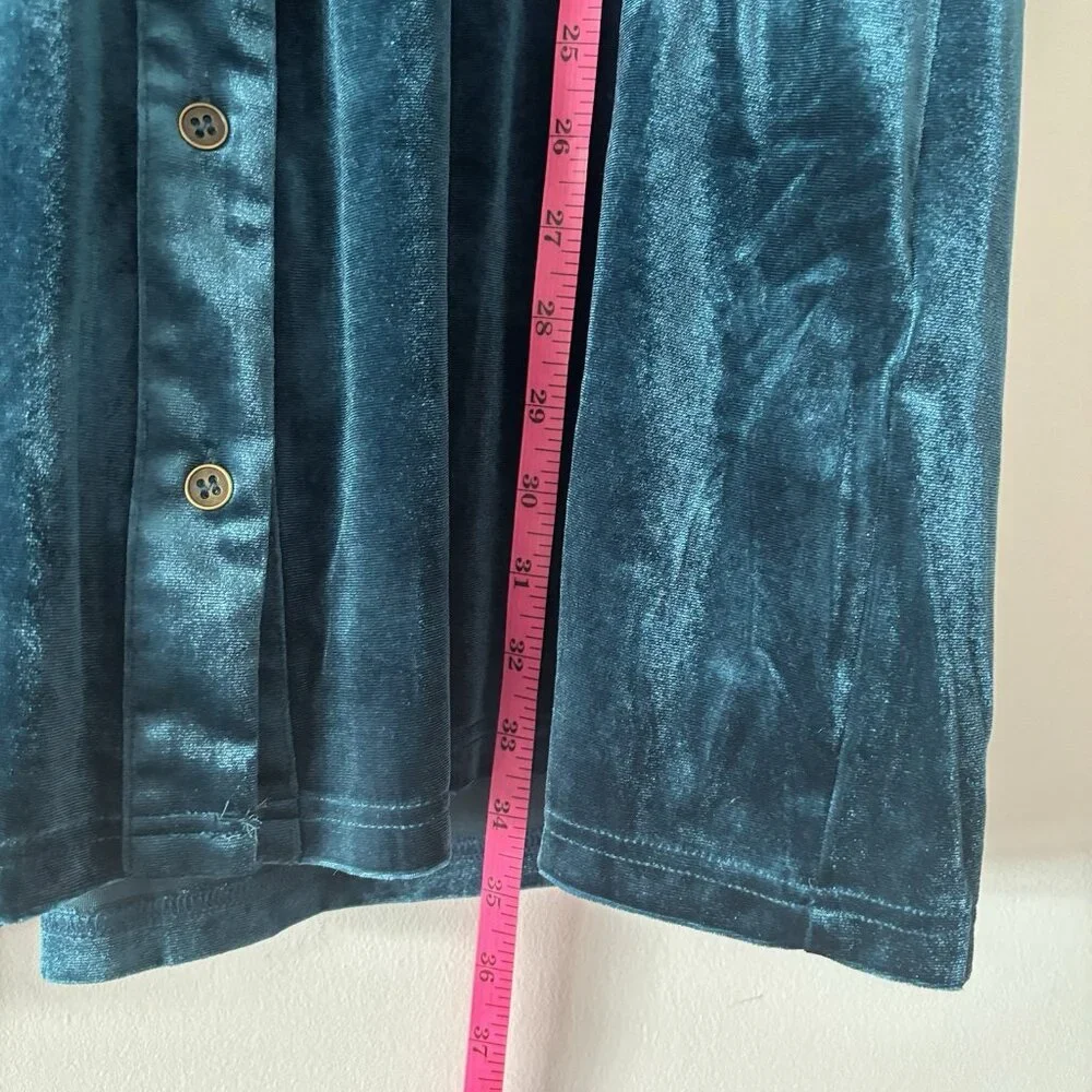 Umgee Velvet Button Down Tiered Dress‎ Size Small Boho Casual Country Glam NWT
